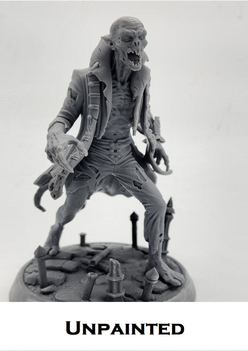 Elf Merc Statue, Fantasy Figure, dnd Miniature / Fantasy Boss Monster Mini Dungeons and Dragons Tabletop Miniature DnD